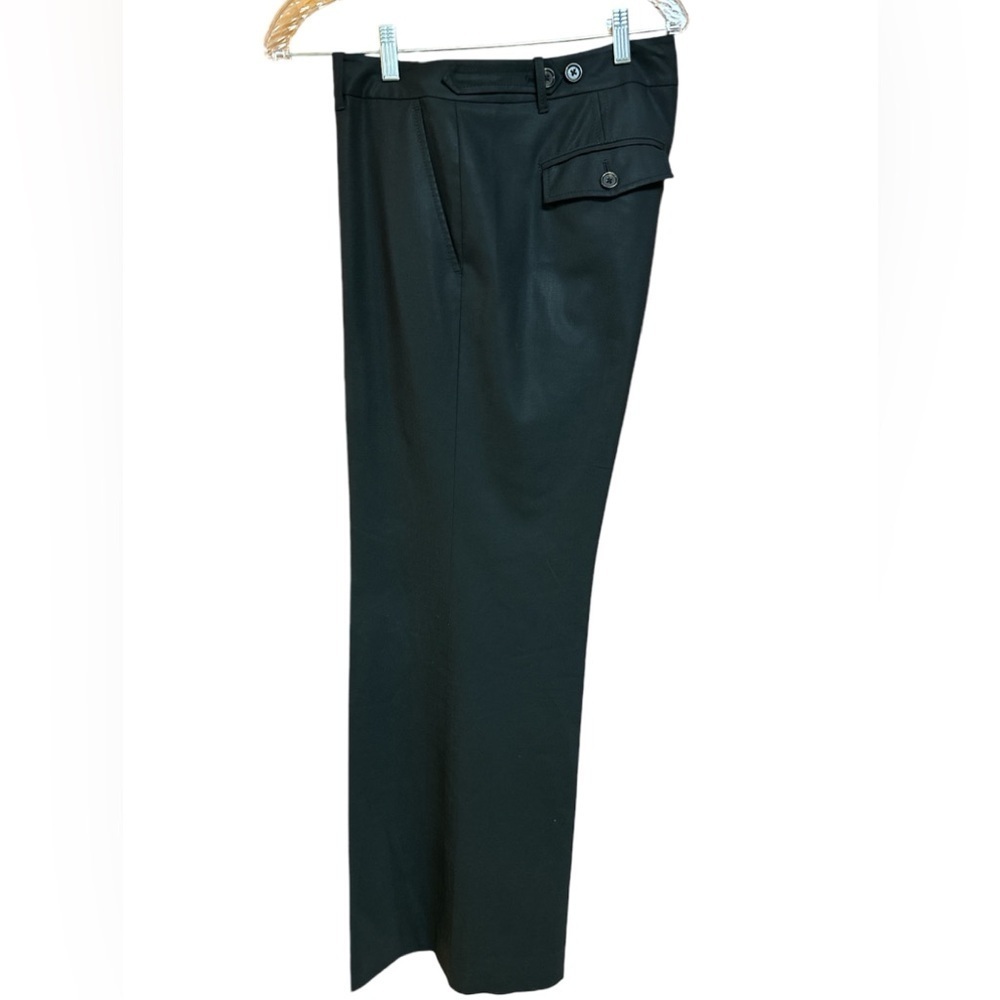 Martin + Osa Wool Black Wide-leg Dress Career Trousers Size 12
